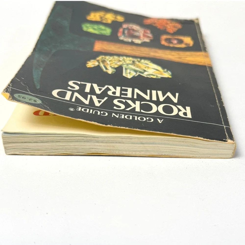 Rocks and Minerals Golden 1957 Vintage Paperback Nature Gemstones Field Guide